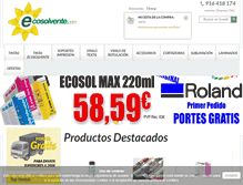 Tablet Screenshot of ecosolvente.com